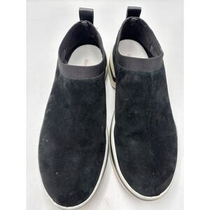 Stuart‎ Weitzman SW 612 Suede Slip On Sneakers, Sz 8B Black